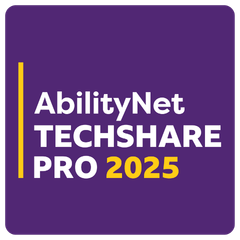 AbilityNet TechShare Pro 2025 logo